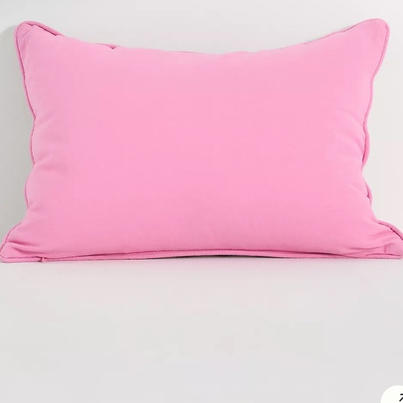 Anthropologie Burgundy and White Needlepoint Pillow - Picture 3 of 3